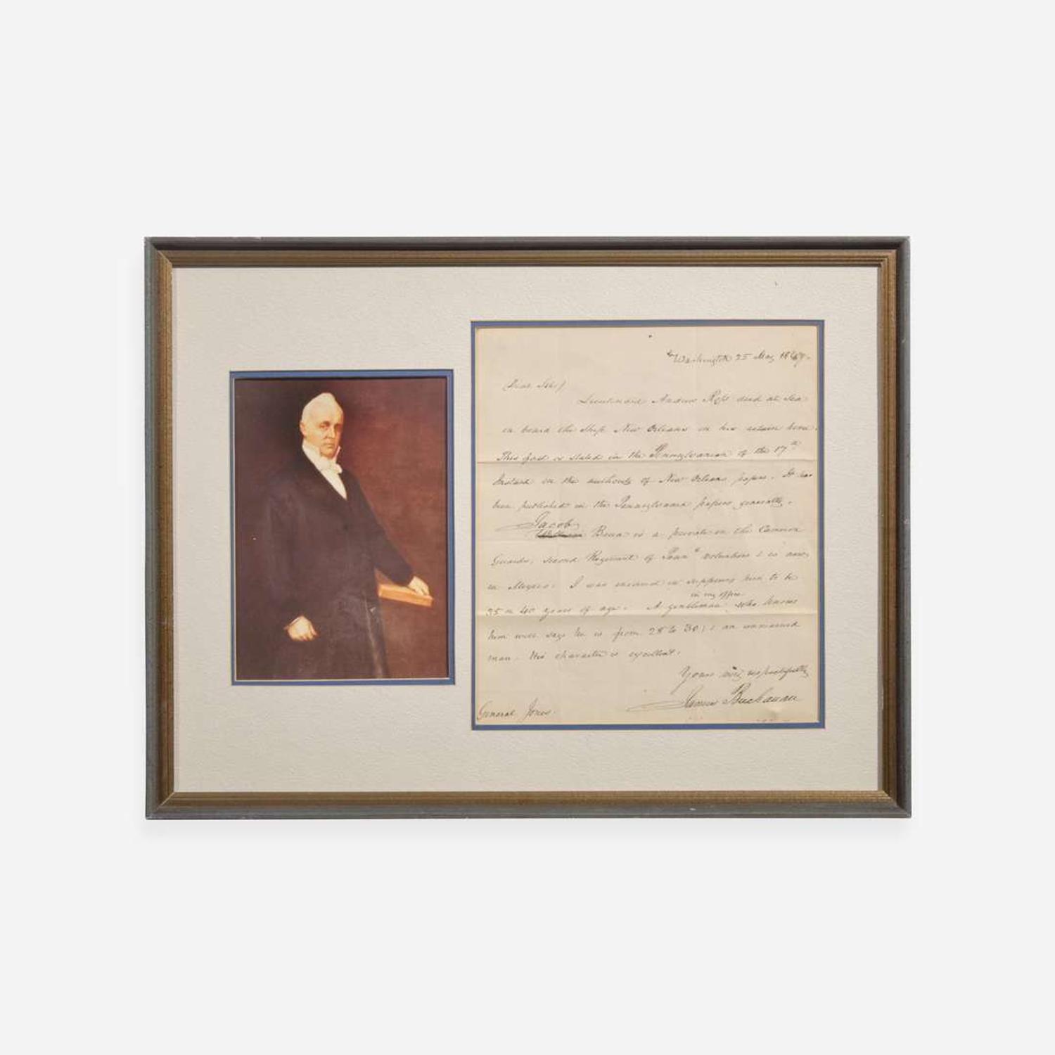 [Presidential] Fillmore, Millard, and Franklin Pierce and James Buchanan Group of 3 Signed Items