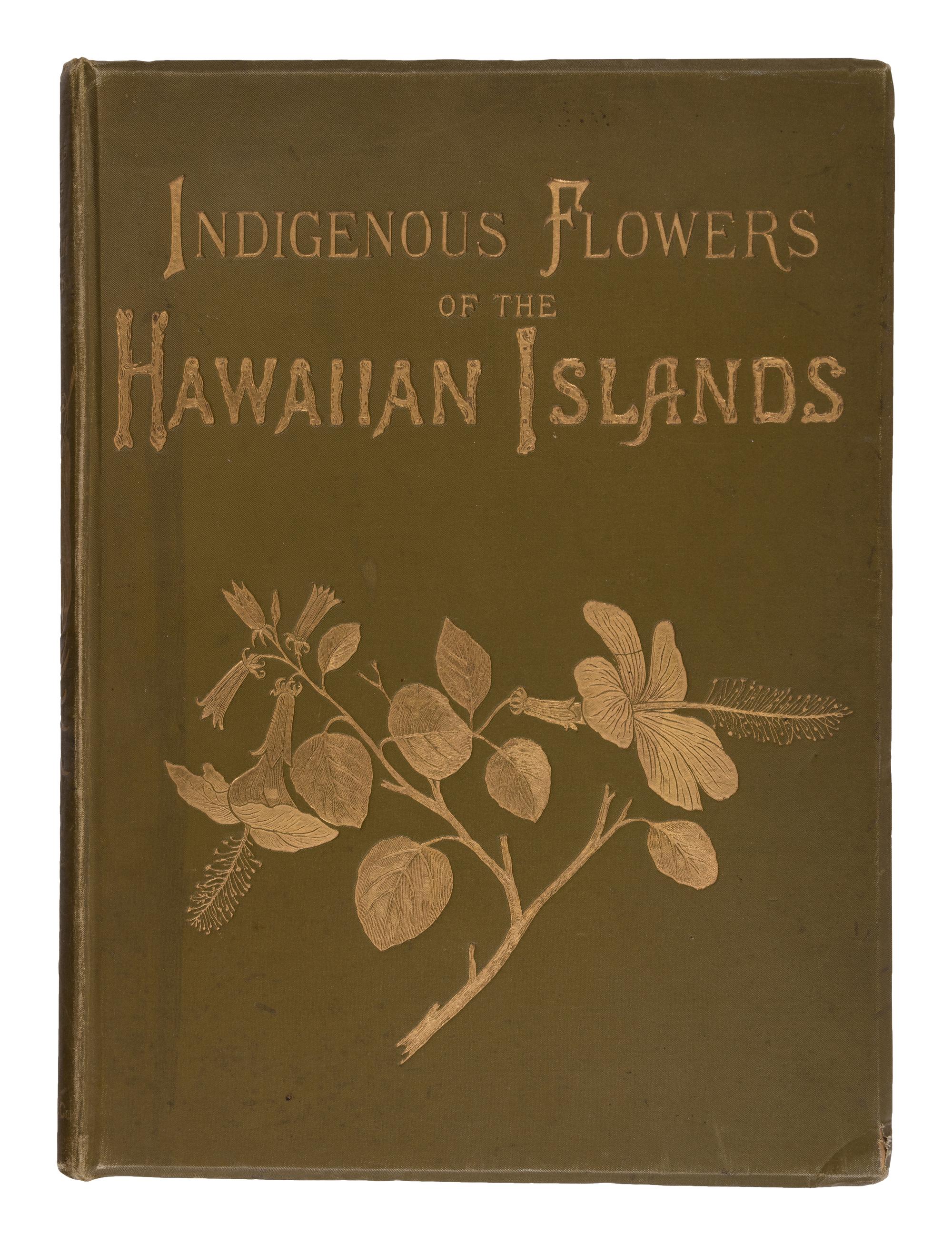 [NATURAL HISTORY]. SINCLAIR, Isabella [Mrs. Francis, Jr.]. Indigenous Flowers of the Hawaiian Islands. Forty-four Plates Painted in Water-colours and Described . London: Sampson Low, Marston, Searle, and Rivington, 1885.