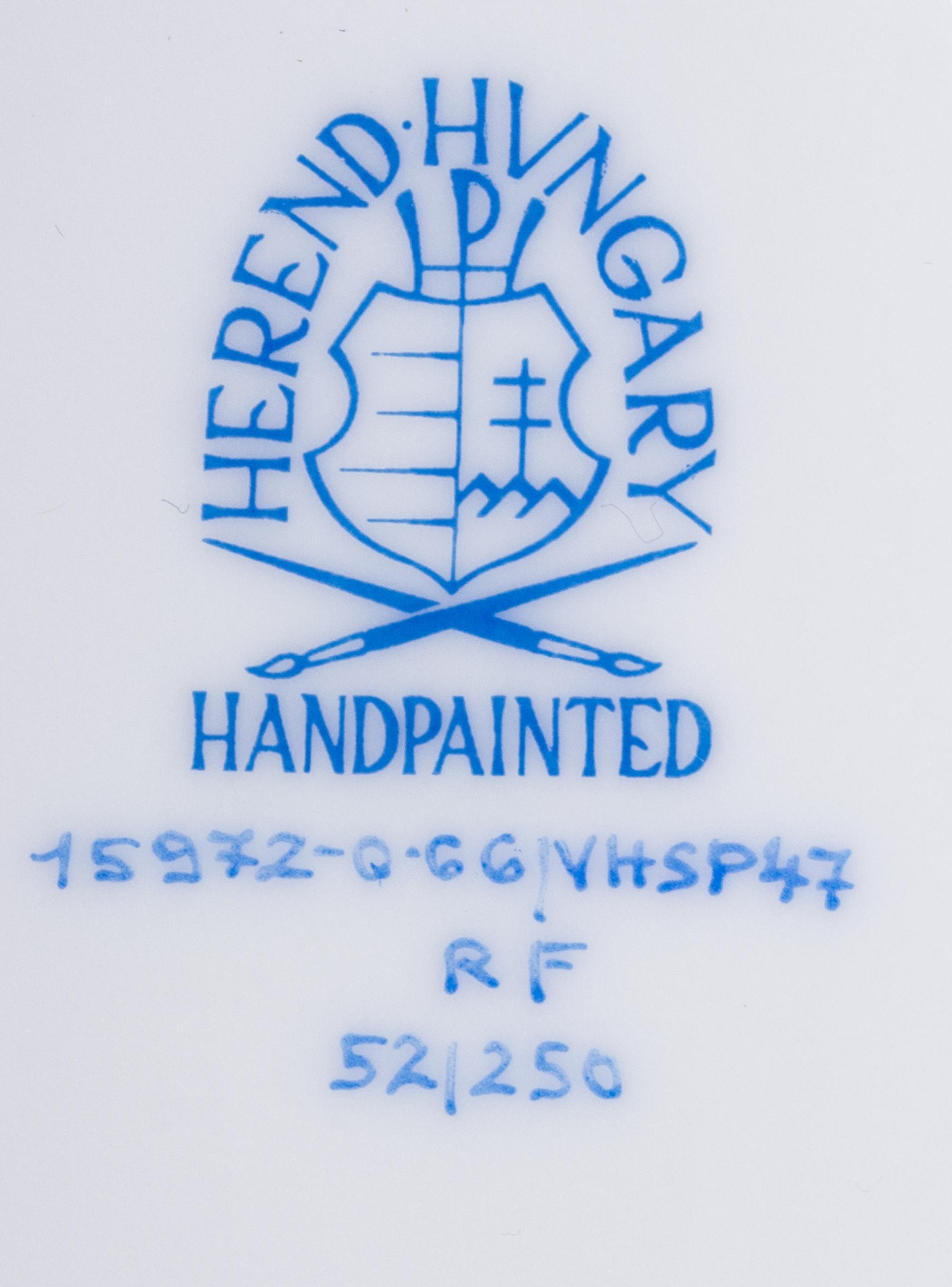 A Group of Herend Figures and Serving Pieces
