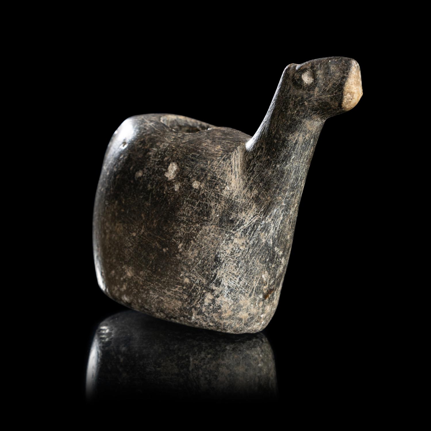 An Inca Stone Canopa (Llama)