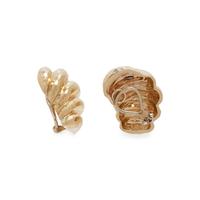 YELLOW GOLD EARCLIPS