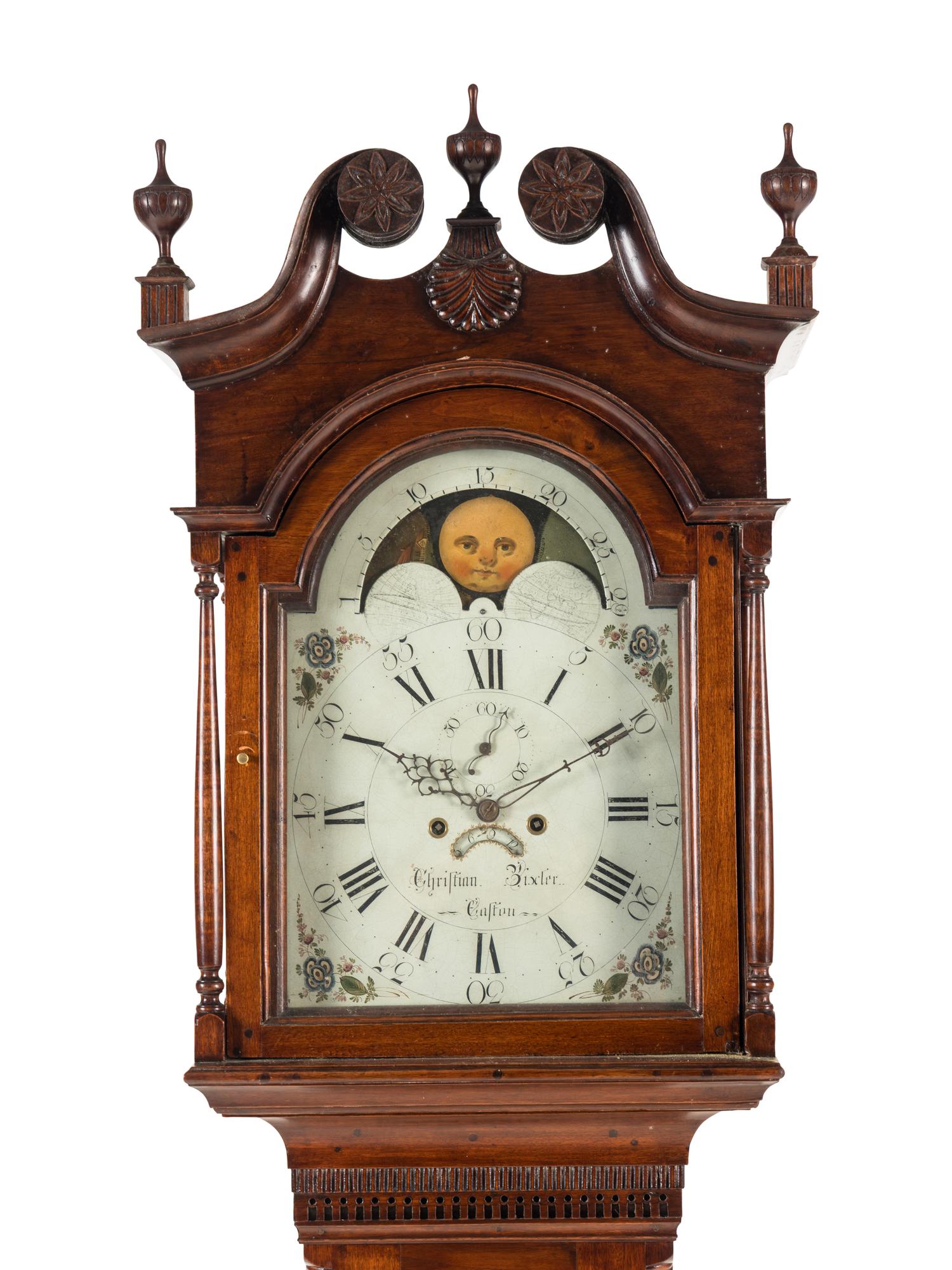 A Chippendale Walnut Long Case Clock