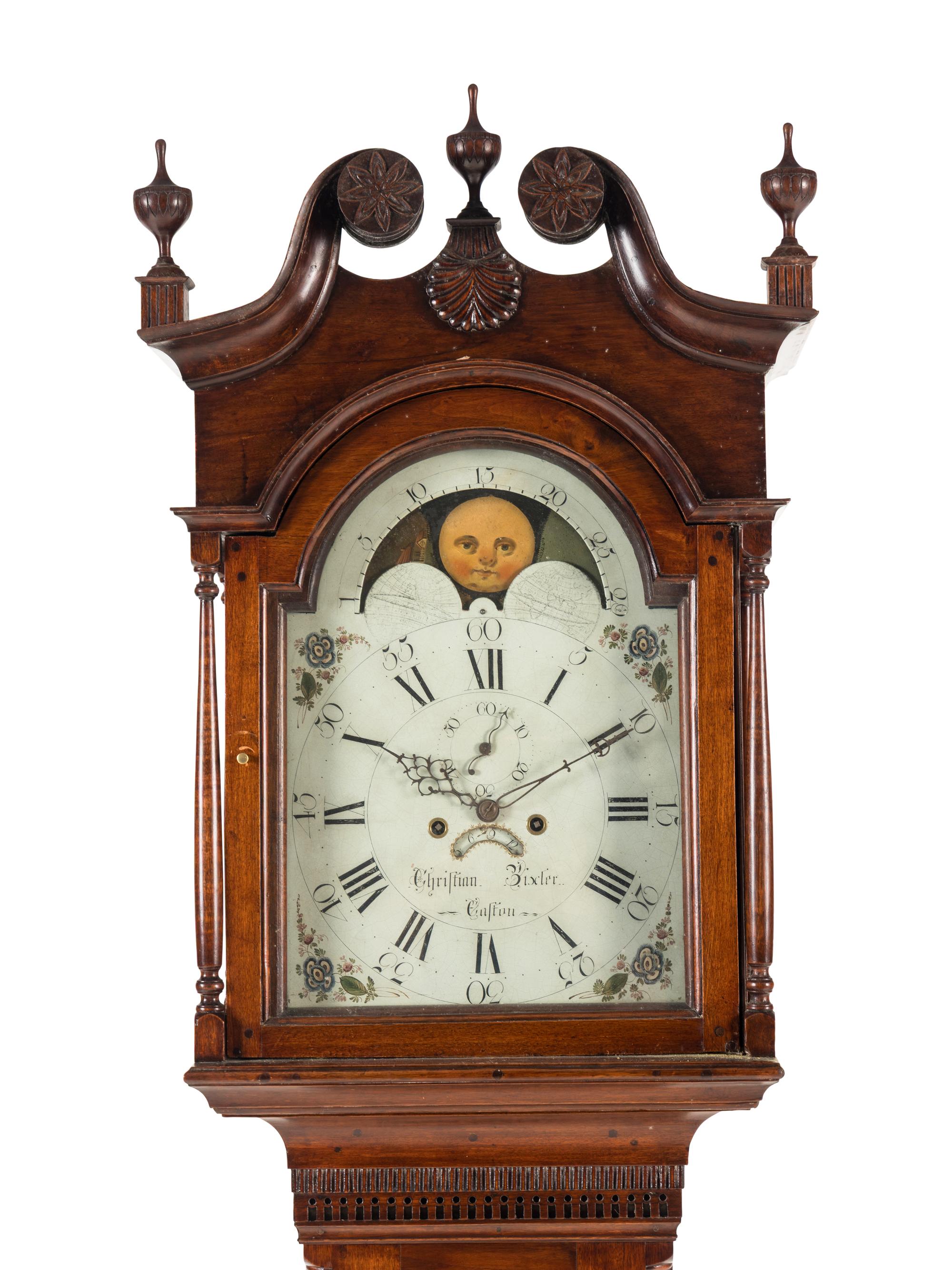 A Chippendale Walnut Long Case Clock