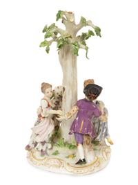 A Meissen Porcelain Figural Group