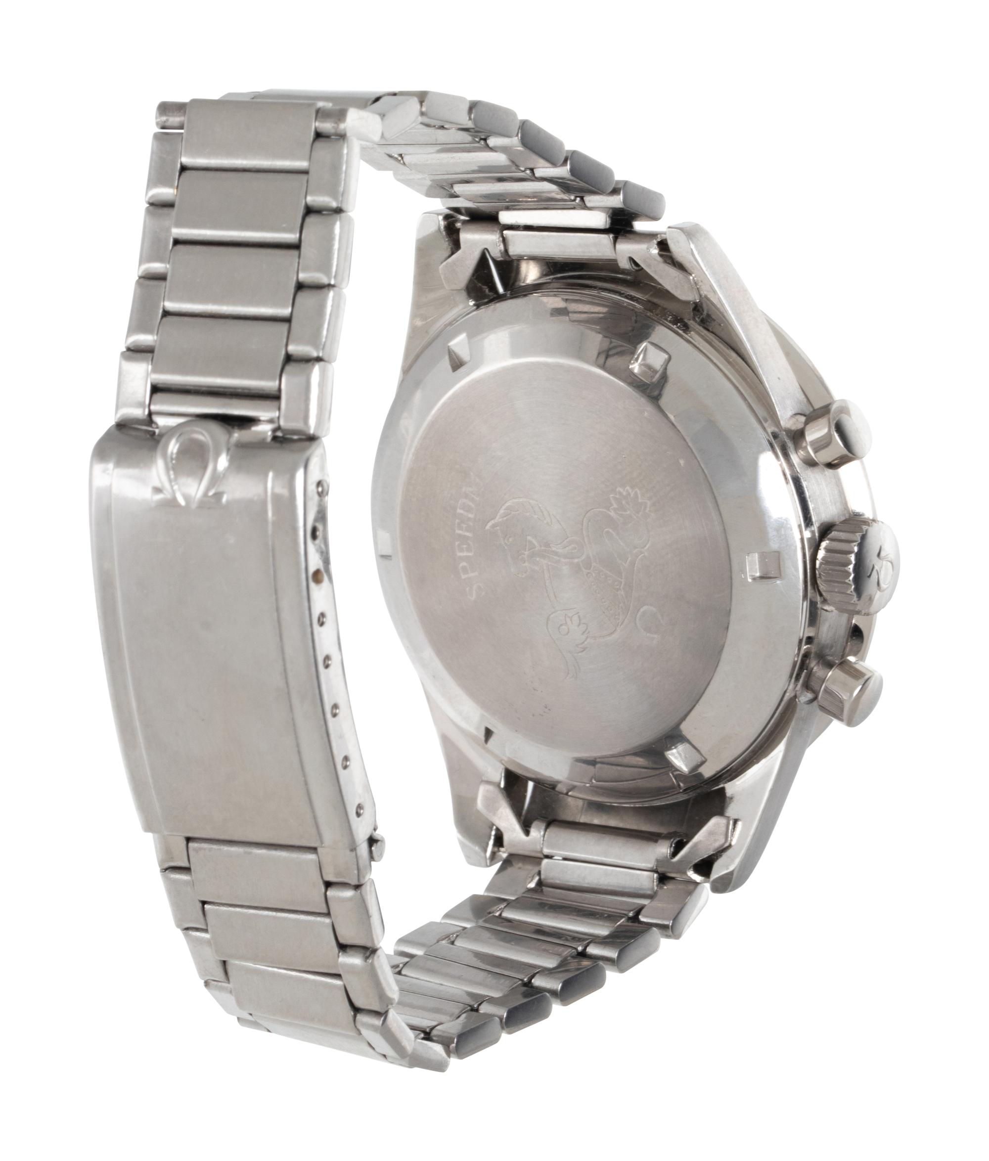 OMEGA, REF. 105.003-64 STAINLESS STEEL 'ED WHITE' 'SPEEDMASTER' CHRONOGRAPH WATCH, WITH OMEGA EXTRACT FROM THE ARCHIVES, OMEGA SERVICE PAPERS