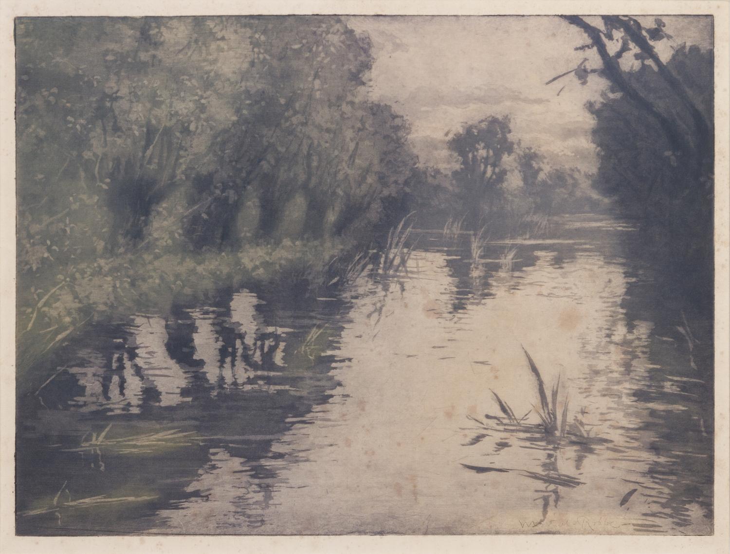 Manuel Robbe, (French, 1872-1936), Les eaux dormantes