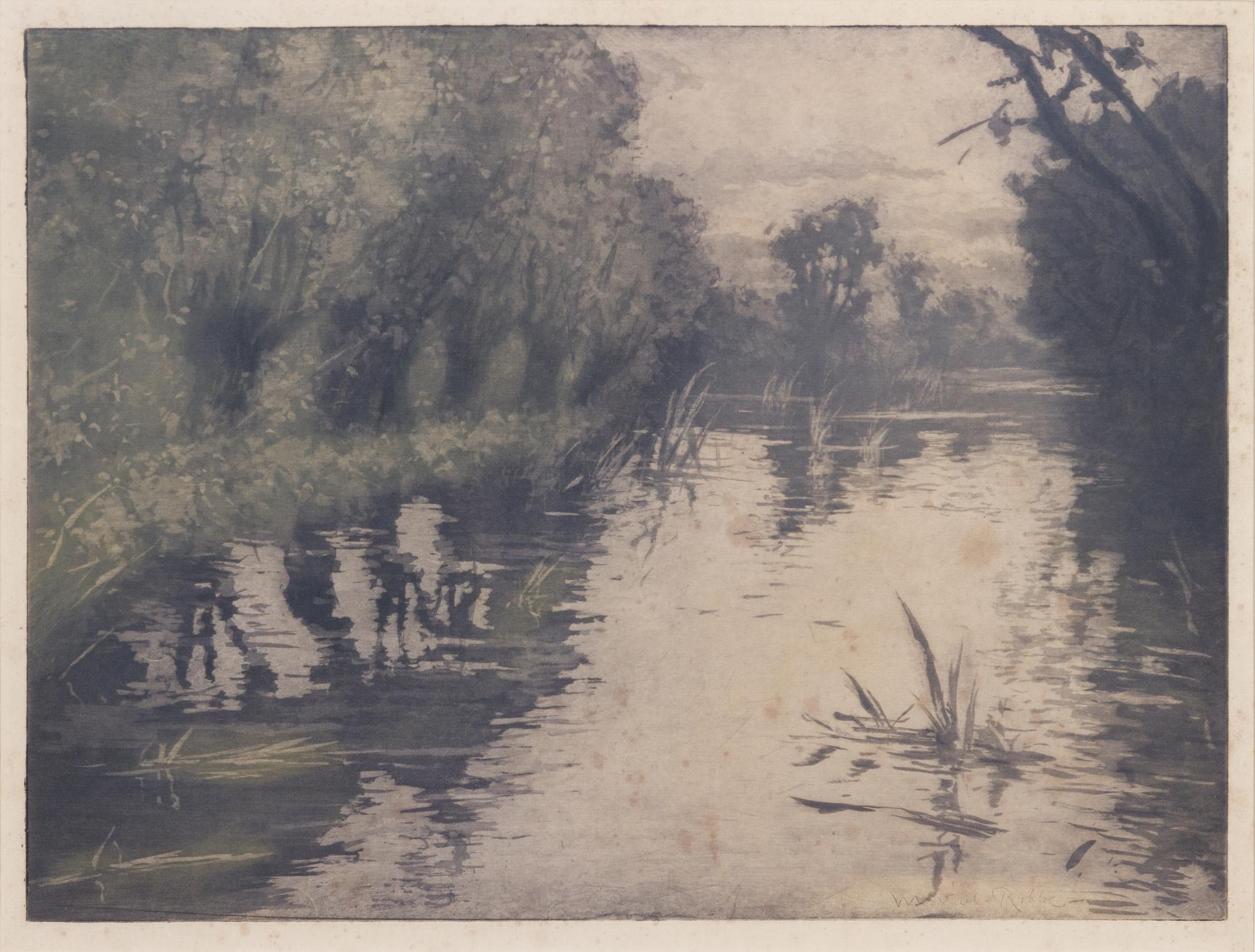 Manuel Robbe, (French, 1872-1936), Les eaux dormantes