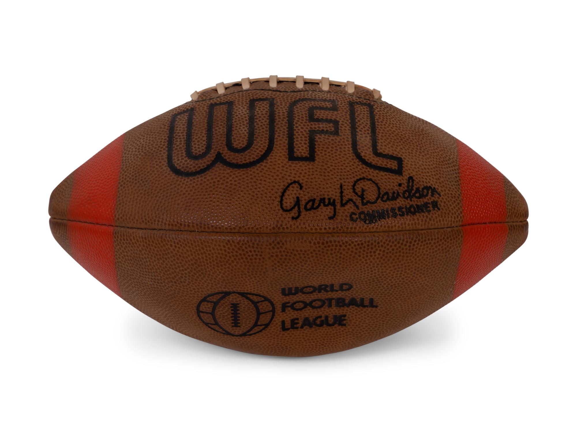 An Uncommon 1974 WFL (World Football League) Original Spalding Official Game Ball,