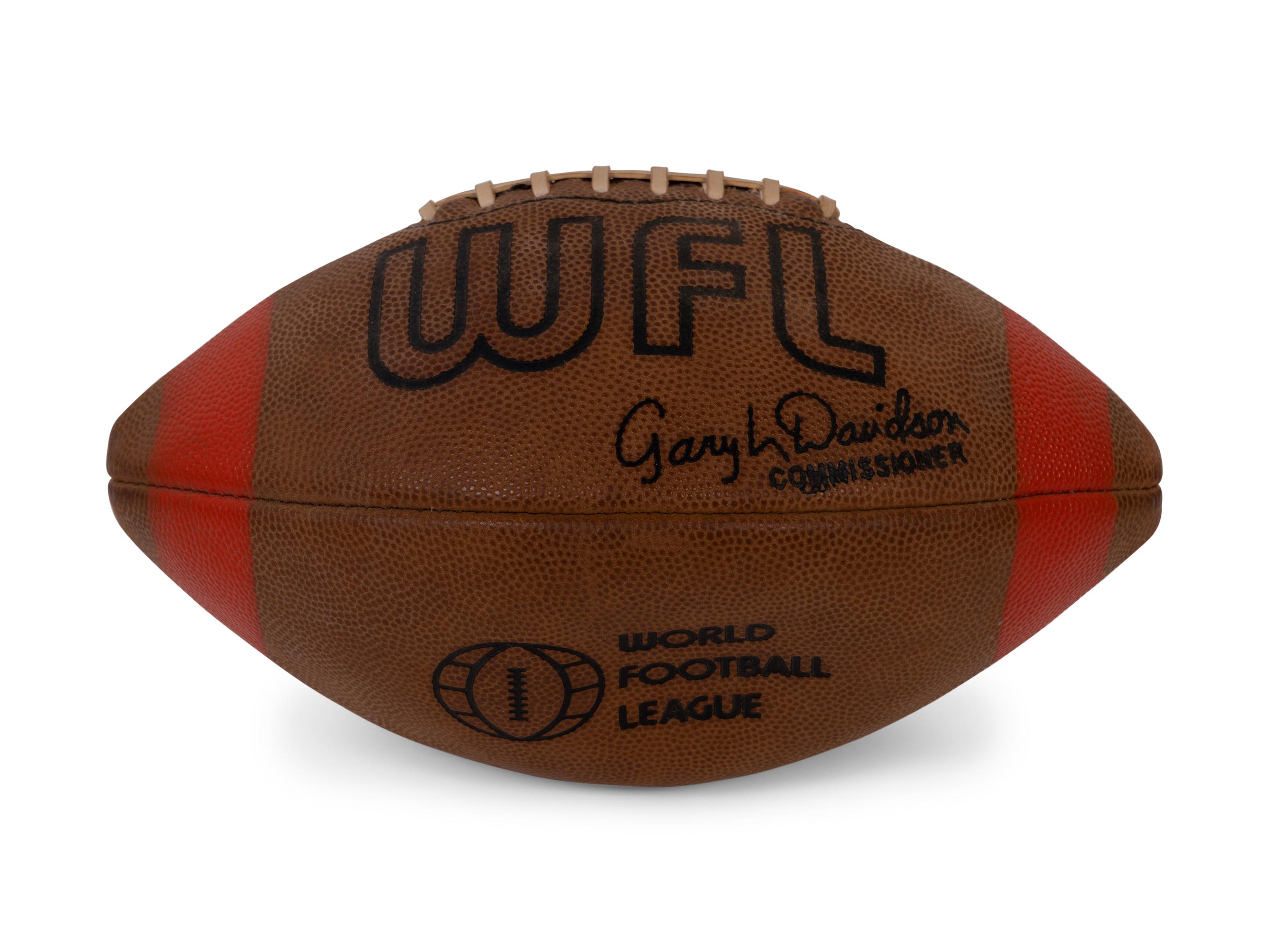 An Uncommon 1974 WFL (World Football League) Original Spalding Official Game Ball,