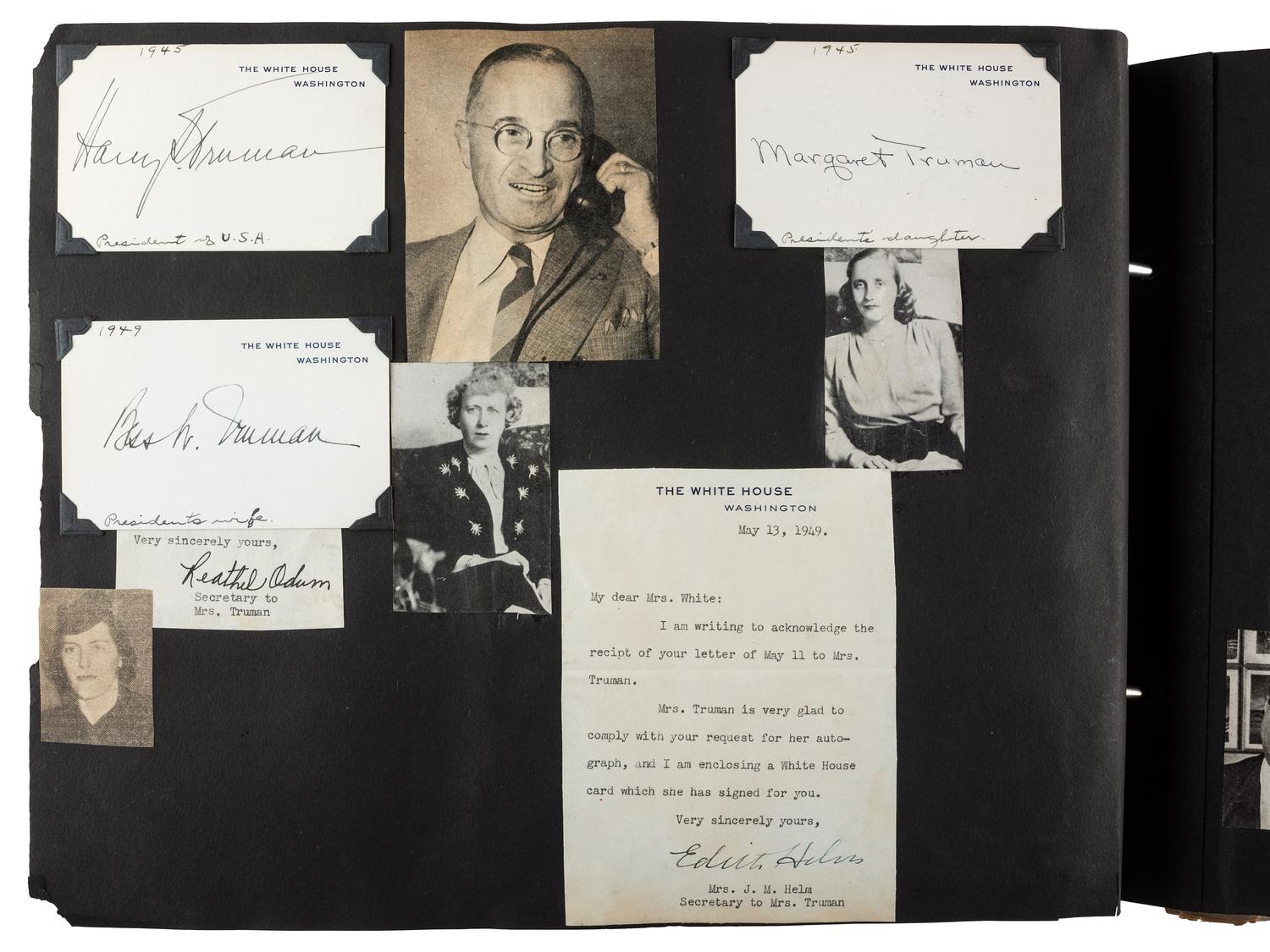[AUTOGRAPHS]. Autograph album containing over 200 signatures from a diverse array of 19th-20th century figures.