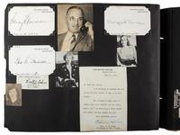 [AUTOGRAPHS]. Autograph album containing over 200 signatures from a diverse array of 19th-20th century figures.