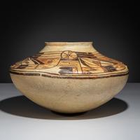 Ancestral Pueblo, Sikyatki Polychrome Pottery Jar