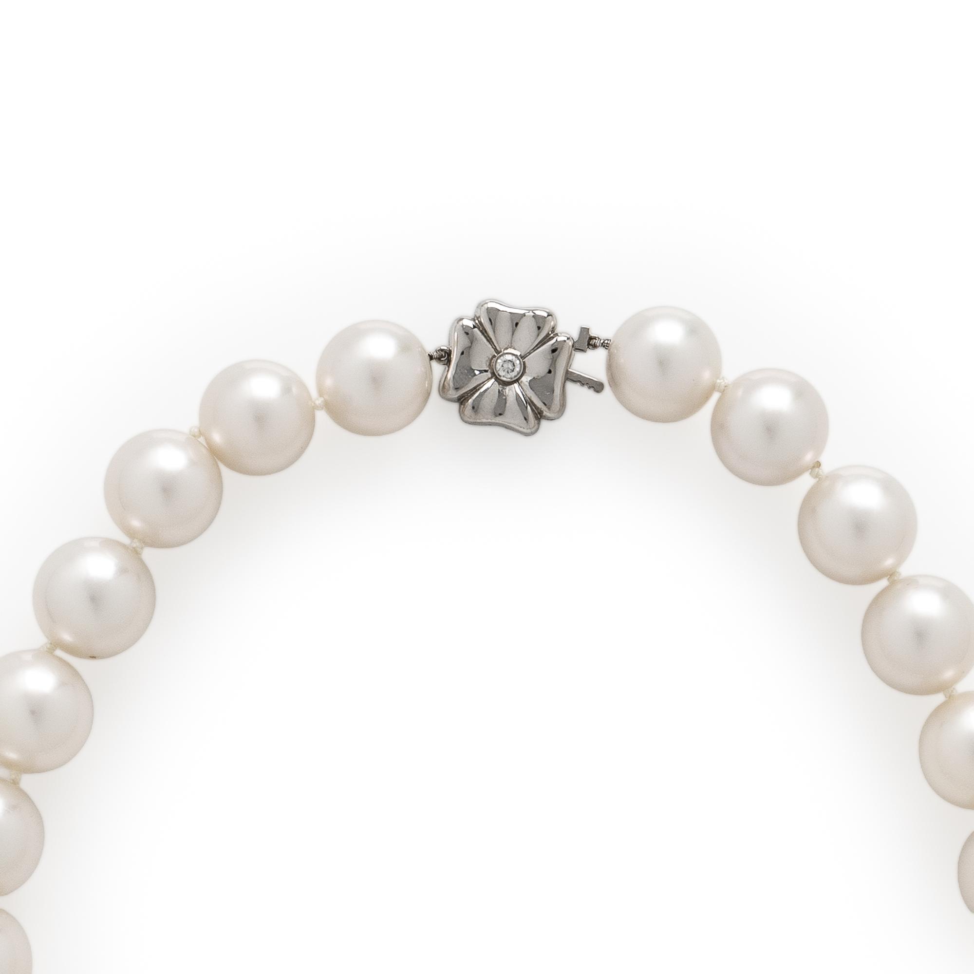 Tiffany & Co., Cultured Pearl and Diamond Necklace