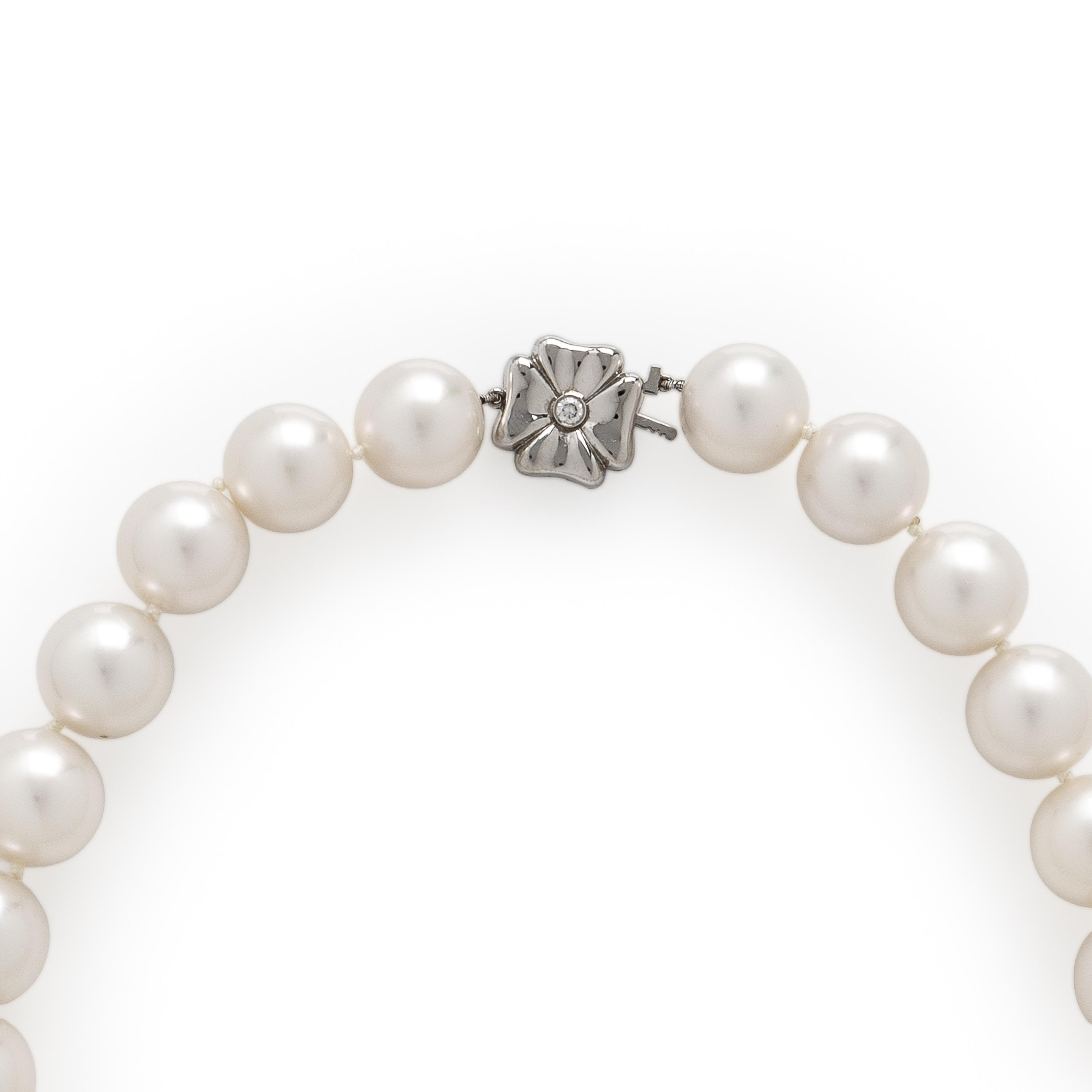 Tiffany & Co., Cultured Pearl and Diamond Necklace