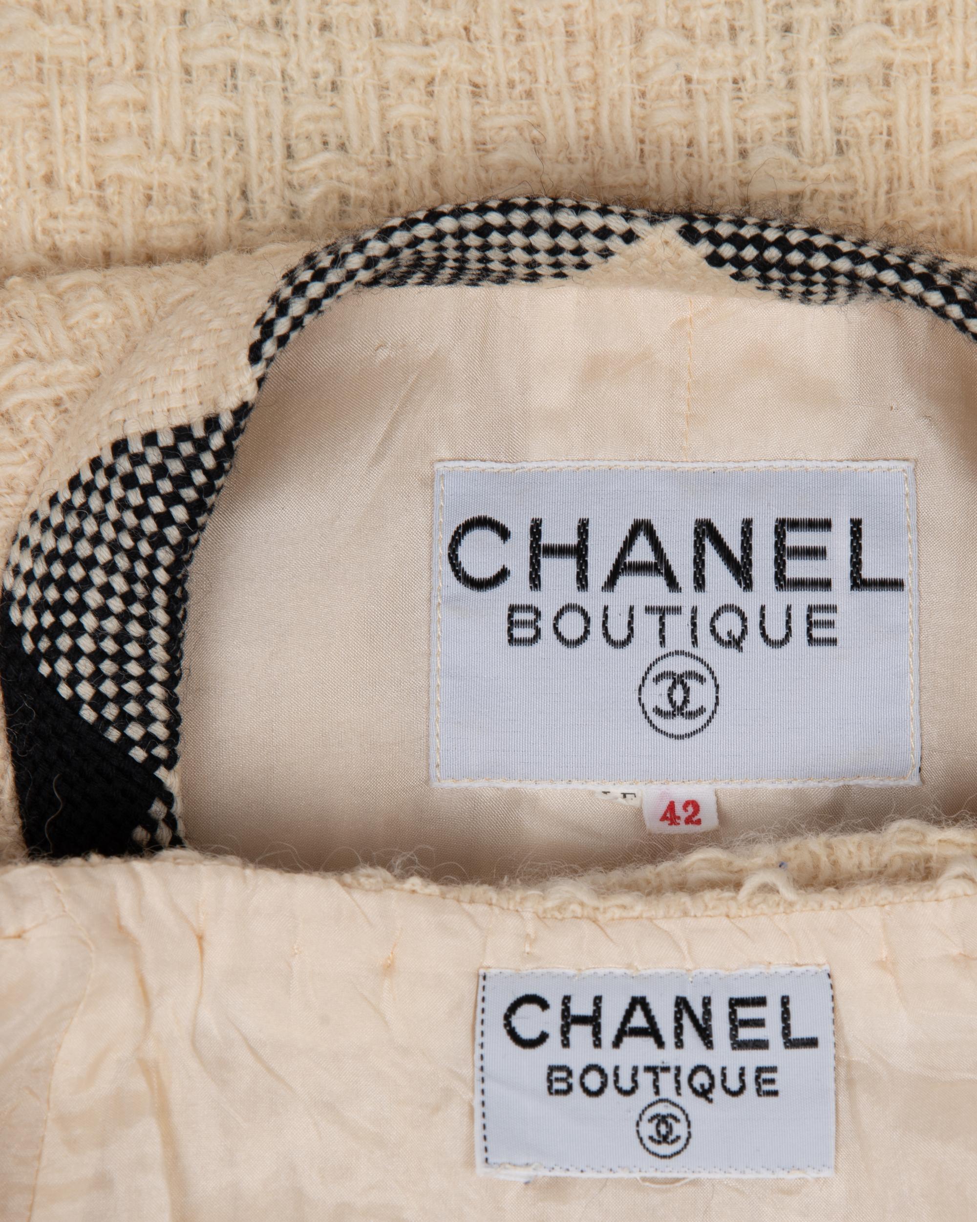Chanel Tweed Two-Piece Skirt Suit, 1980-90s
