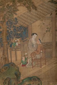 Three Chinese Ink and Color on Silk Paintings