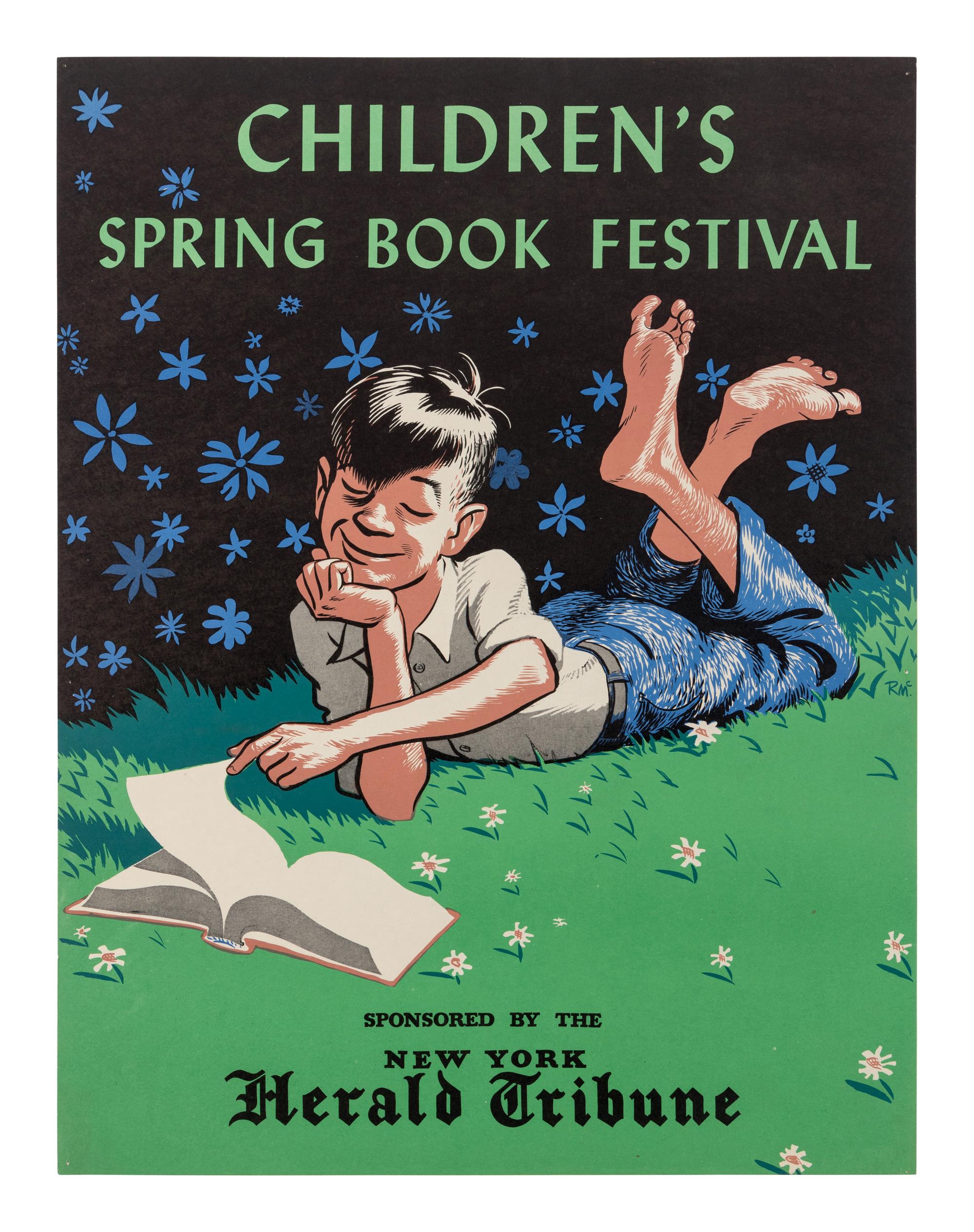 [CHILDREN'S BOOK]. McCLOSKY, Robert (1914-2003). Children's Spring Book Festival | Sponsored by the New York Herald Tribune . Ca 1950.