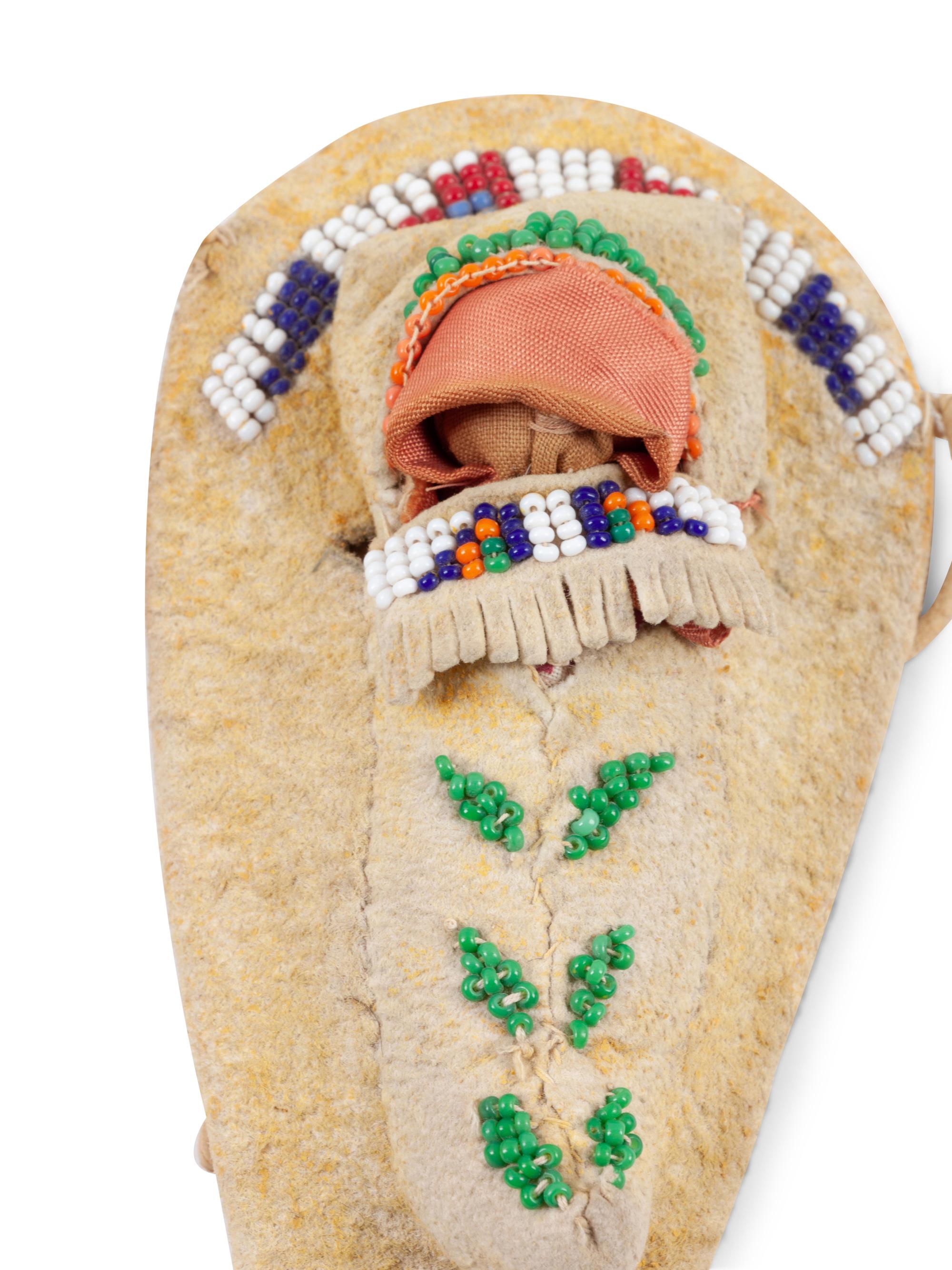 Ute Miniature Beaded Hide Cradles