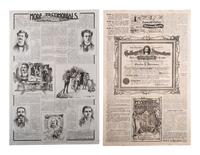 [SCIENCE & MEDICINE]. A group of publications, advertisements, and ephemera related to liquor, gambling, hypnotism, and patent medicines.