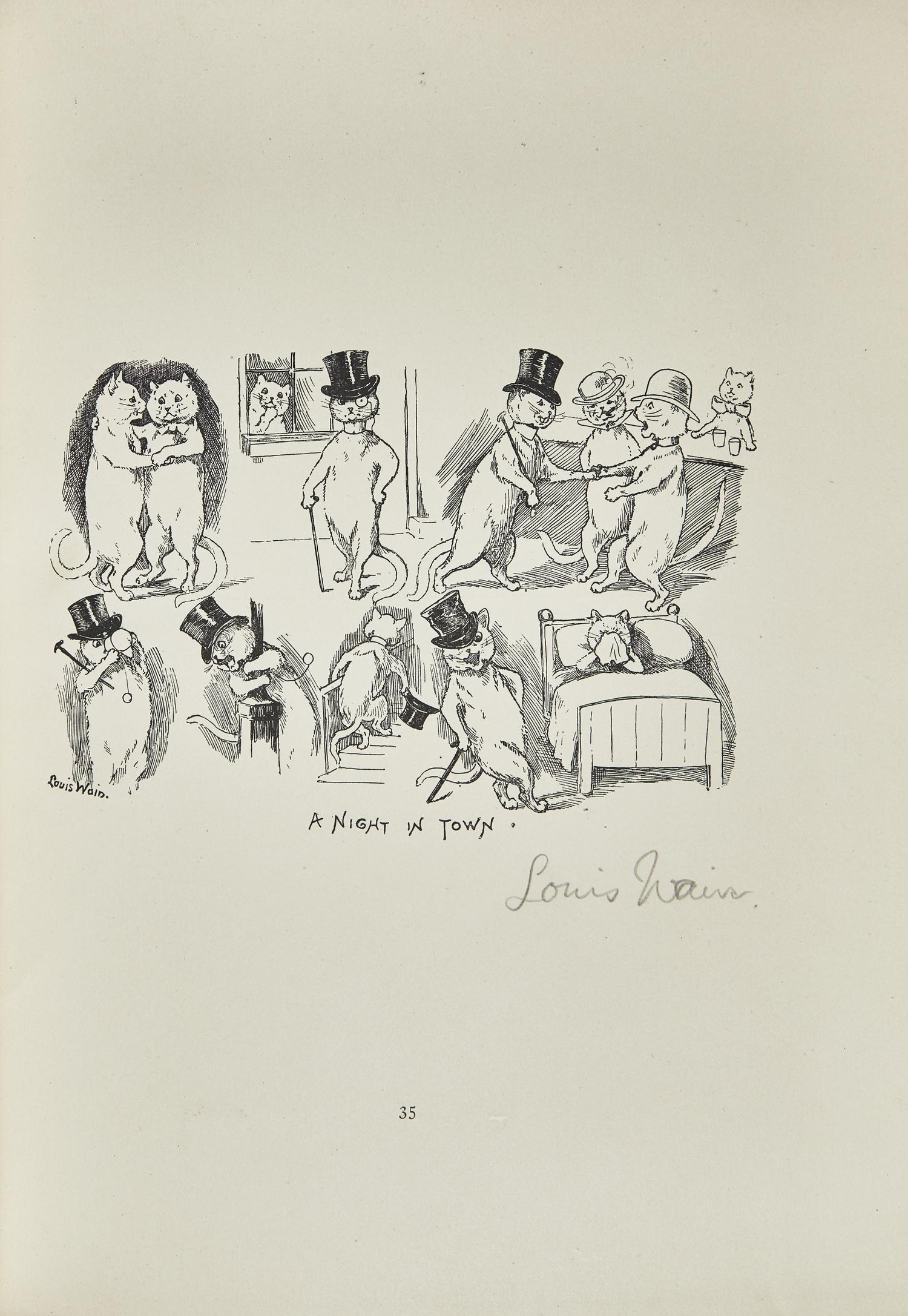 [Children’s & Illustrated] Dobson, Austin, and Harry Furniss, and Louis Wain, and Joseph Pennell, and Selwyn Image, et al. A Book of Drawings