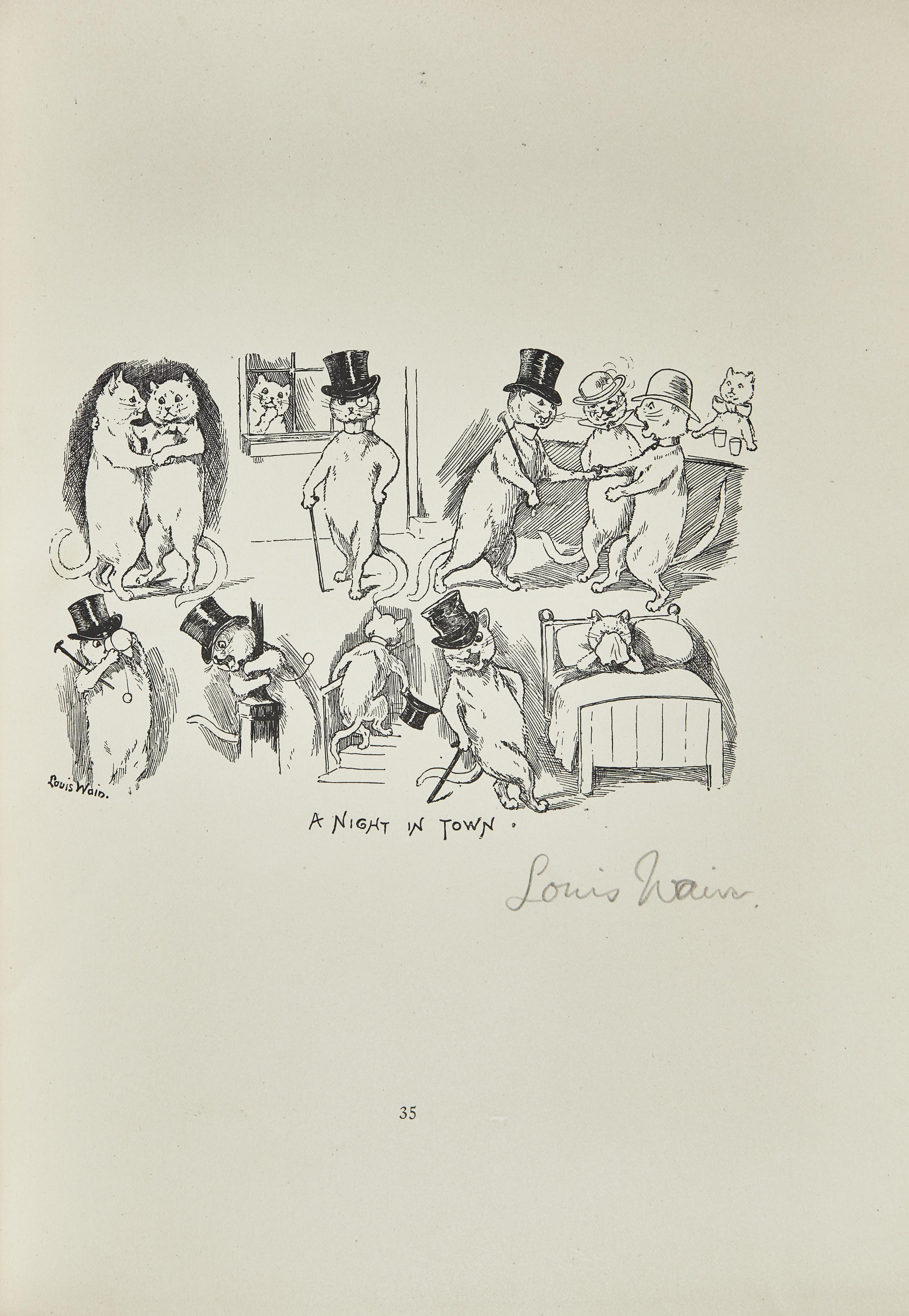 [Children’s & Illustrated] Dobson, Austin, and Harry Furniss, and Louis Wain, and Joseph Pennell, and Selwyn Image, et al. A Book of Drawings