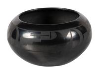 Black-on-black Pottery Bowl