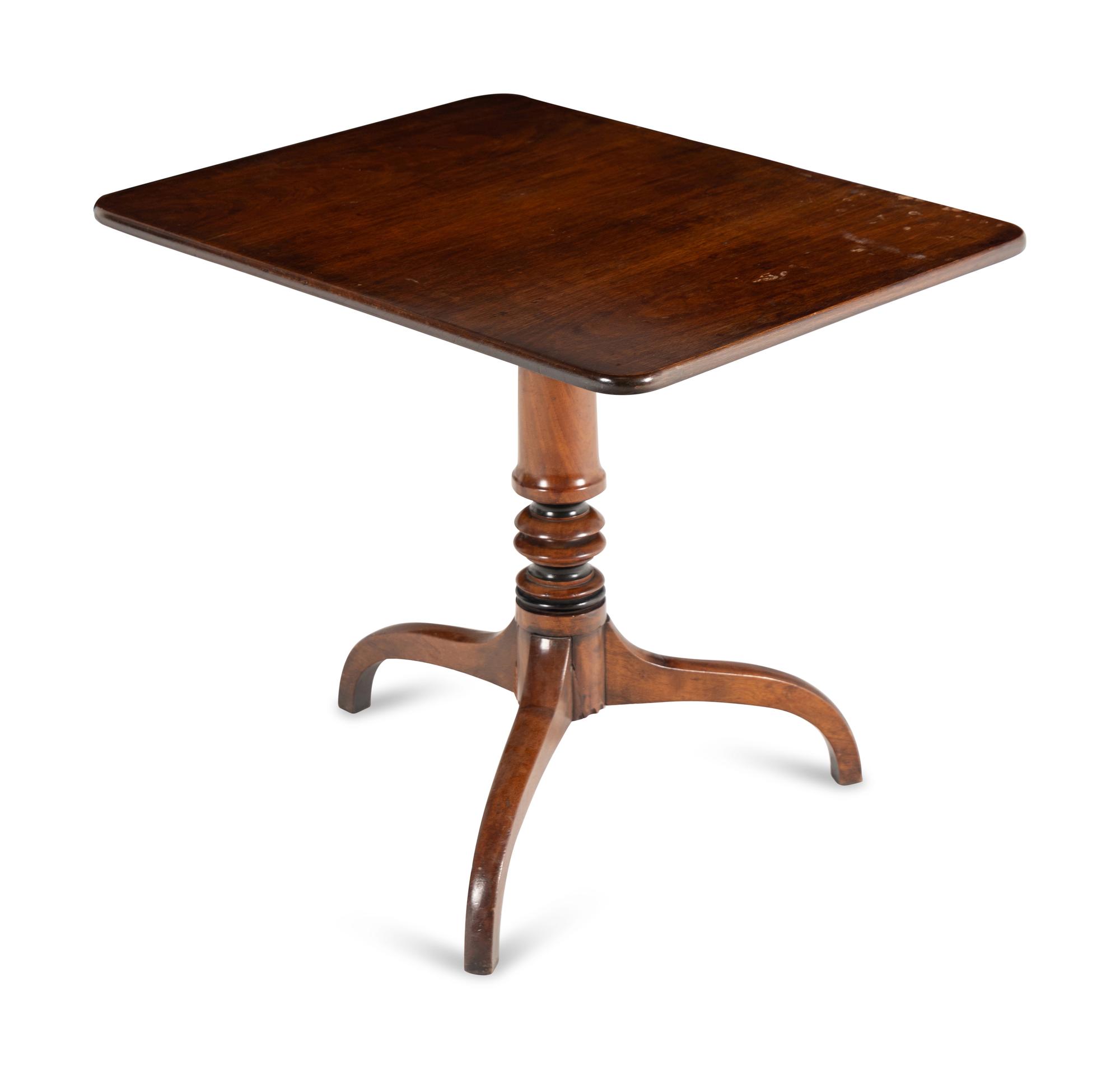 A George III Mahogany Flip-Top Side Table