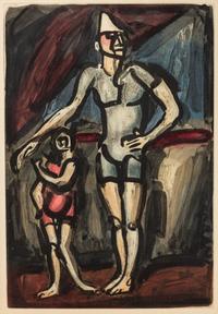 Georges Rouault, (French, 1871-1958), Clown et Enfant, 1930 (from Cirque)