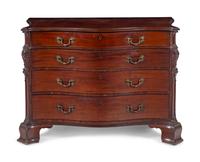 A George III Carved Mahogany Chest of Drawers