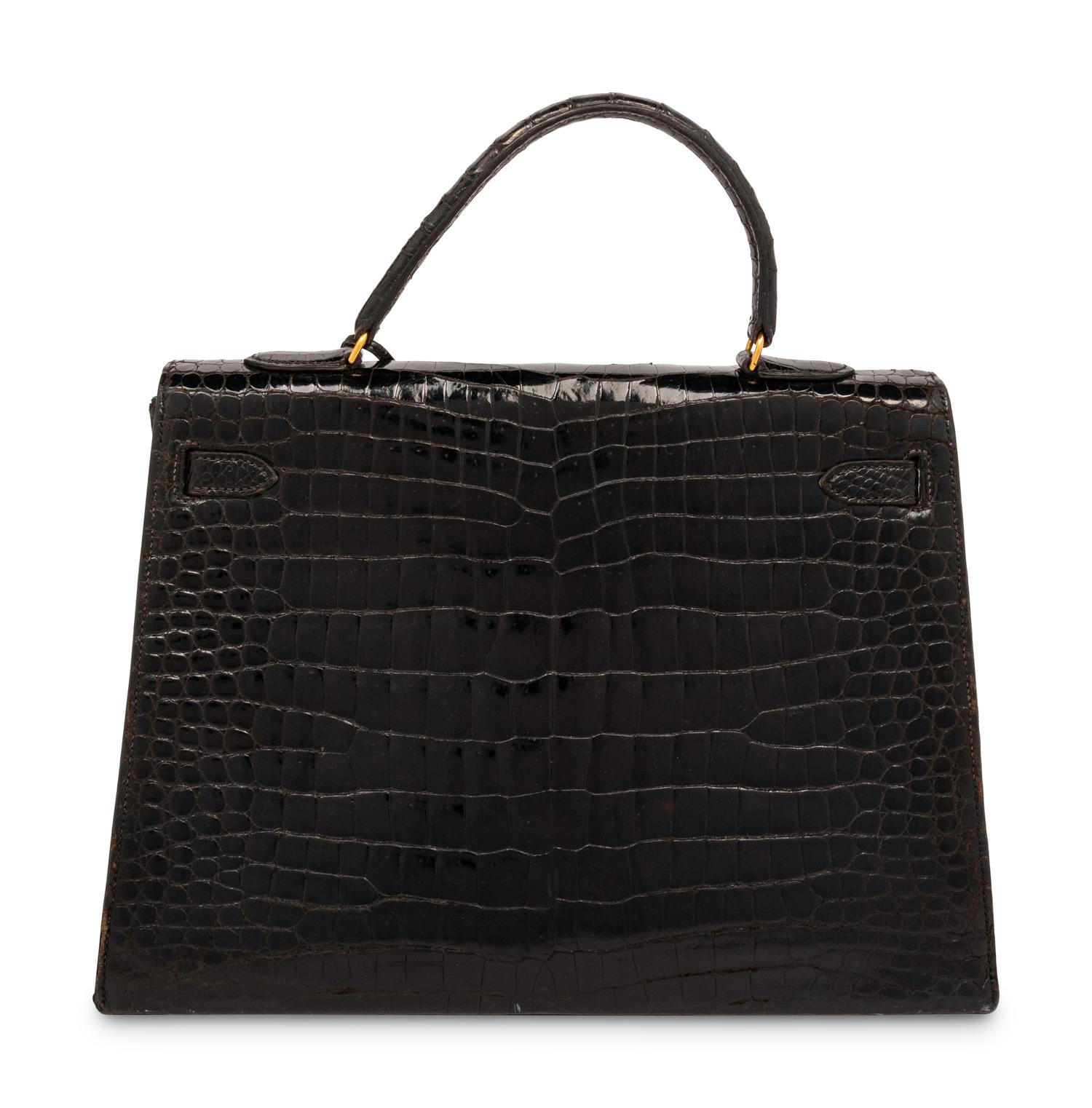 Hermès Kelly 35 Shiny Crocodile, c.1950
