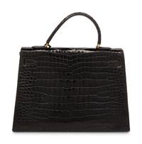 Hermès Kelly 35 Shiny Crocodile, c.1950