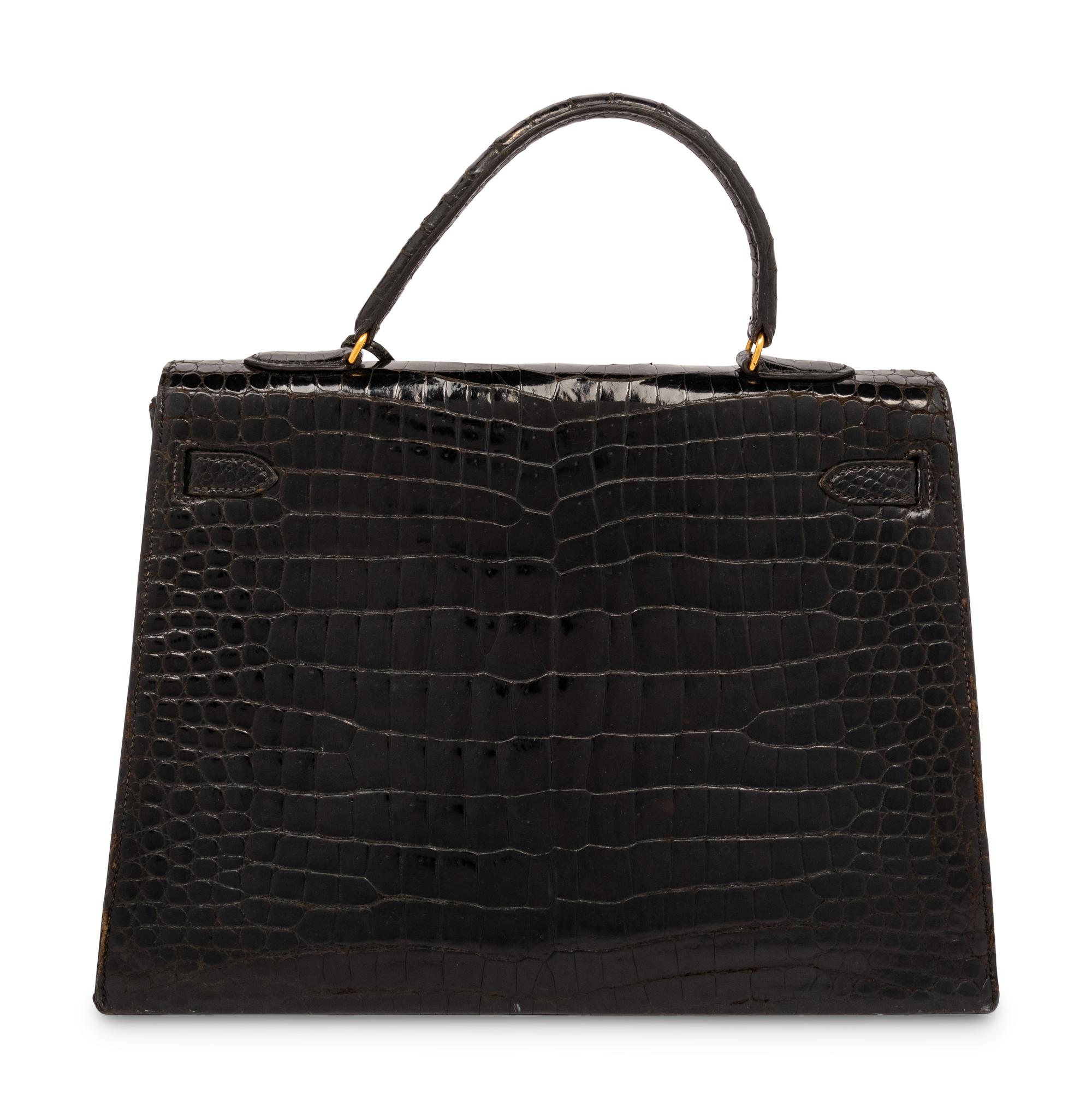 Hermès Kelly 35 Shiny Crocodile, c.1950