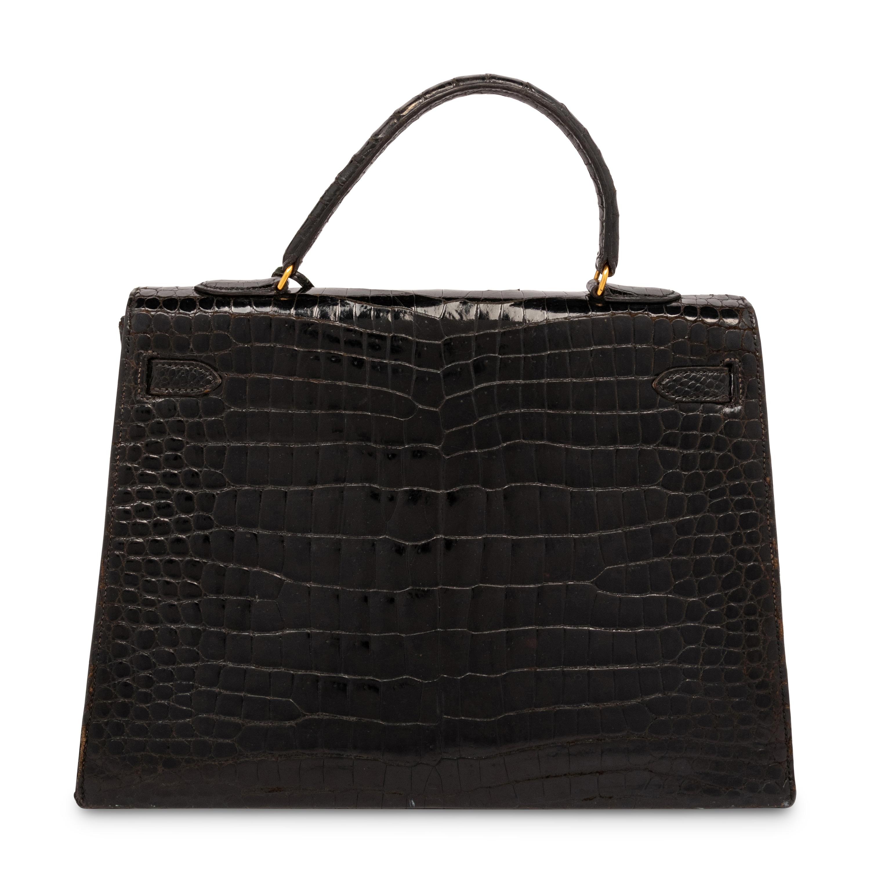Hermès Kelly 35 Shiny Crocodile, c.1950
