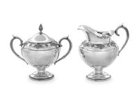 each with band of floral decoration.