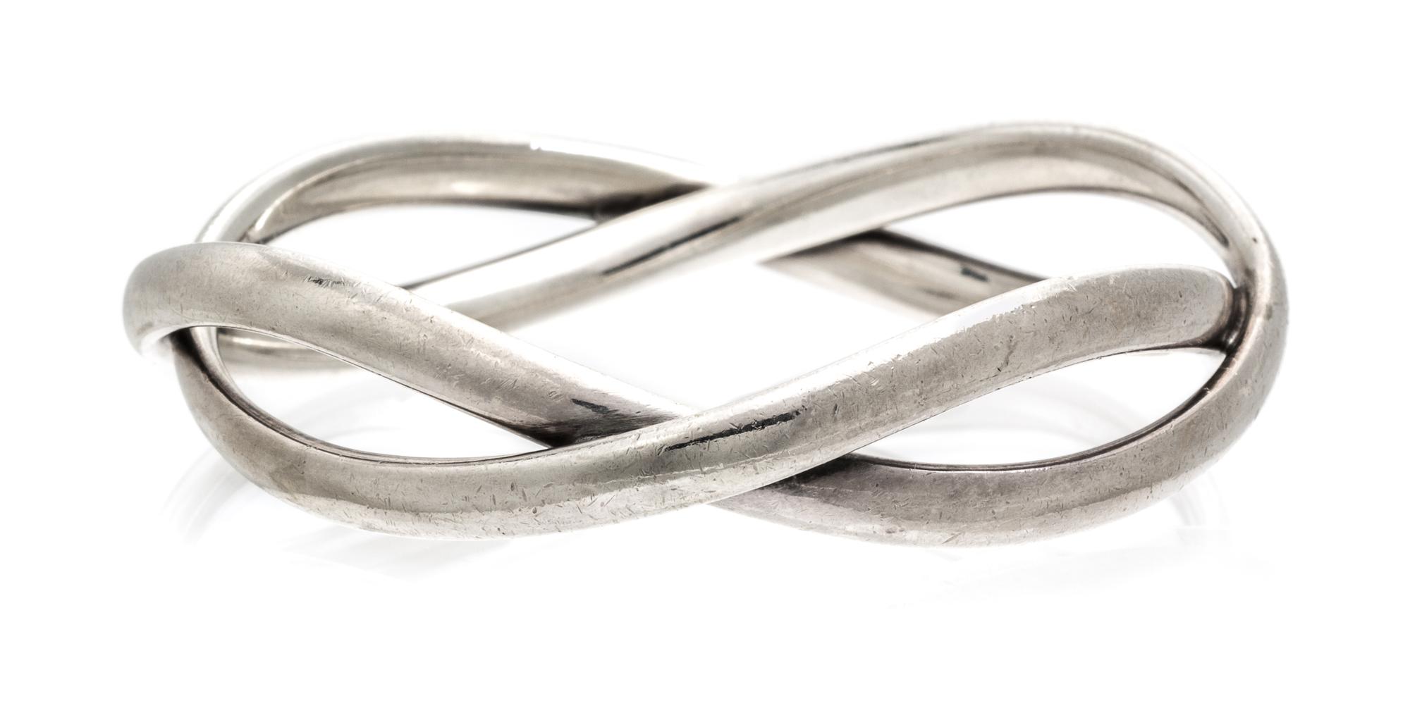 A Sterling Silver Bangle Bracelet, Astrid Fog for Georg Jensen, Circa 1970's, 43.40 dwts.