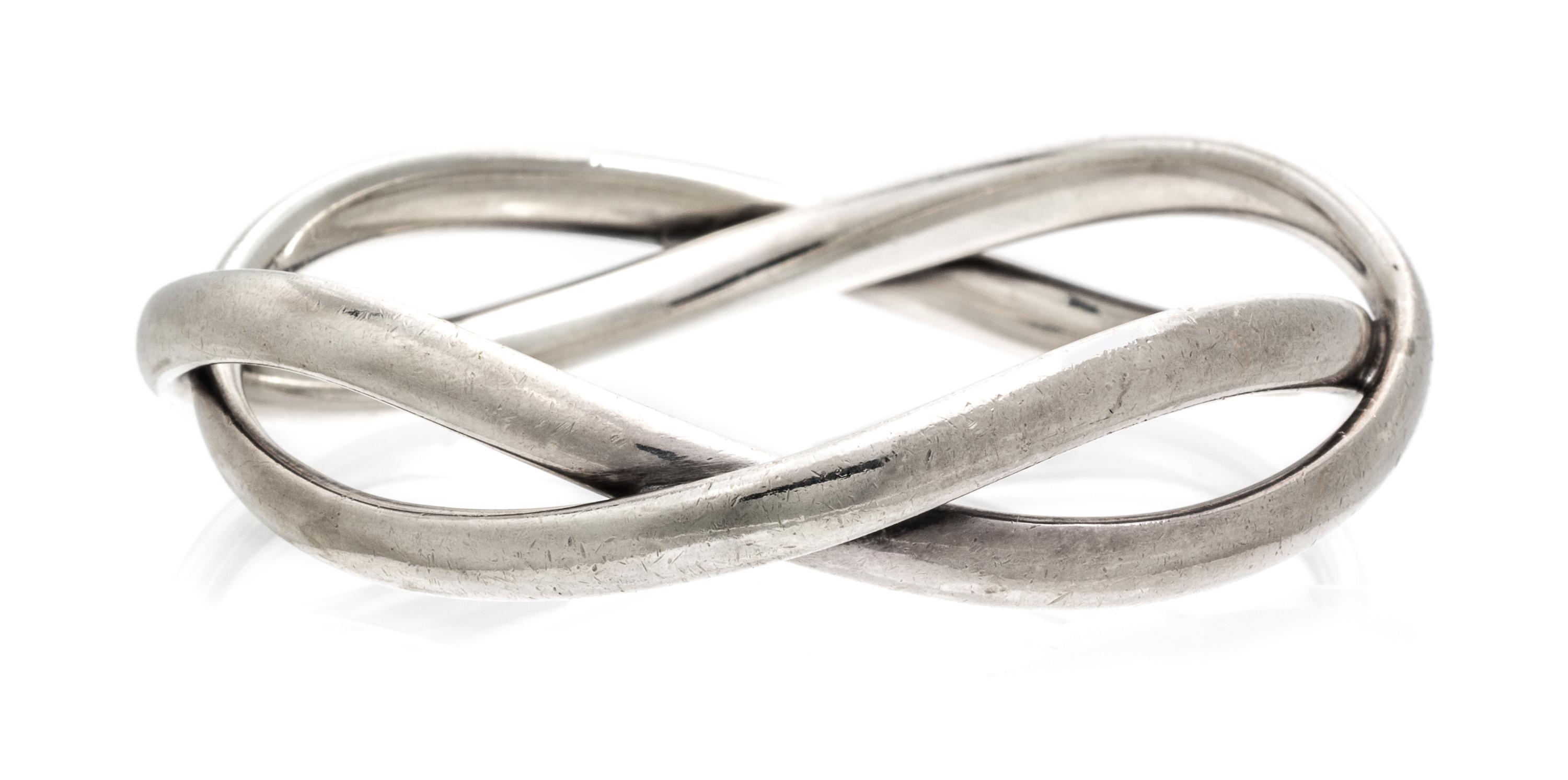 A Sterling Silver Bangle Bracelet, Astrid Fog for Georg Jensen, Circa 1970's, 43.40 dwts.