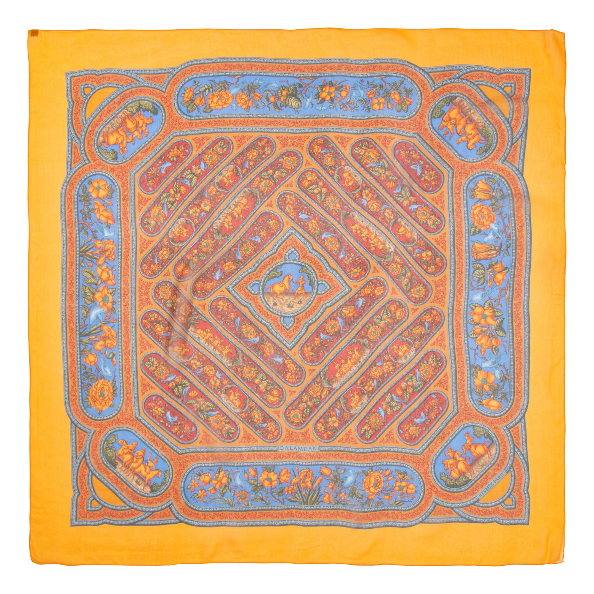 Three Hermès 90cm Silk Chiffon Scarves
