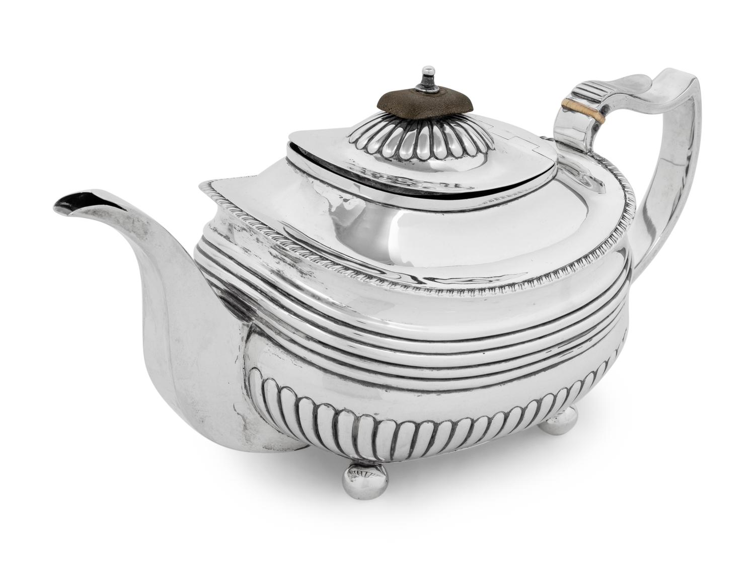A George III Silver Four-Piece Tea and Coffee Service