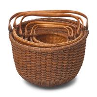A Group of Six Graduated Nantucket Lightship Baskets