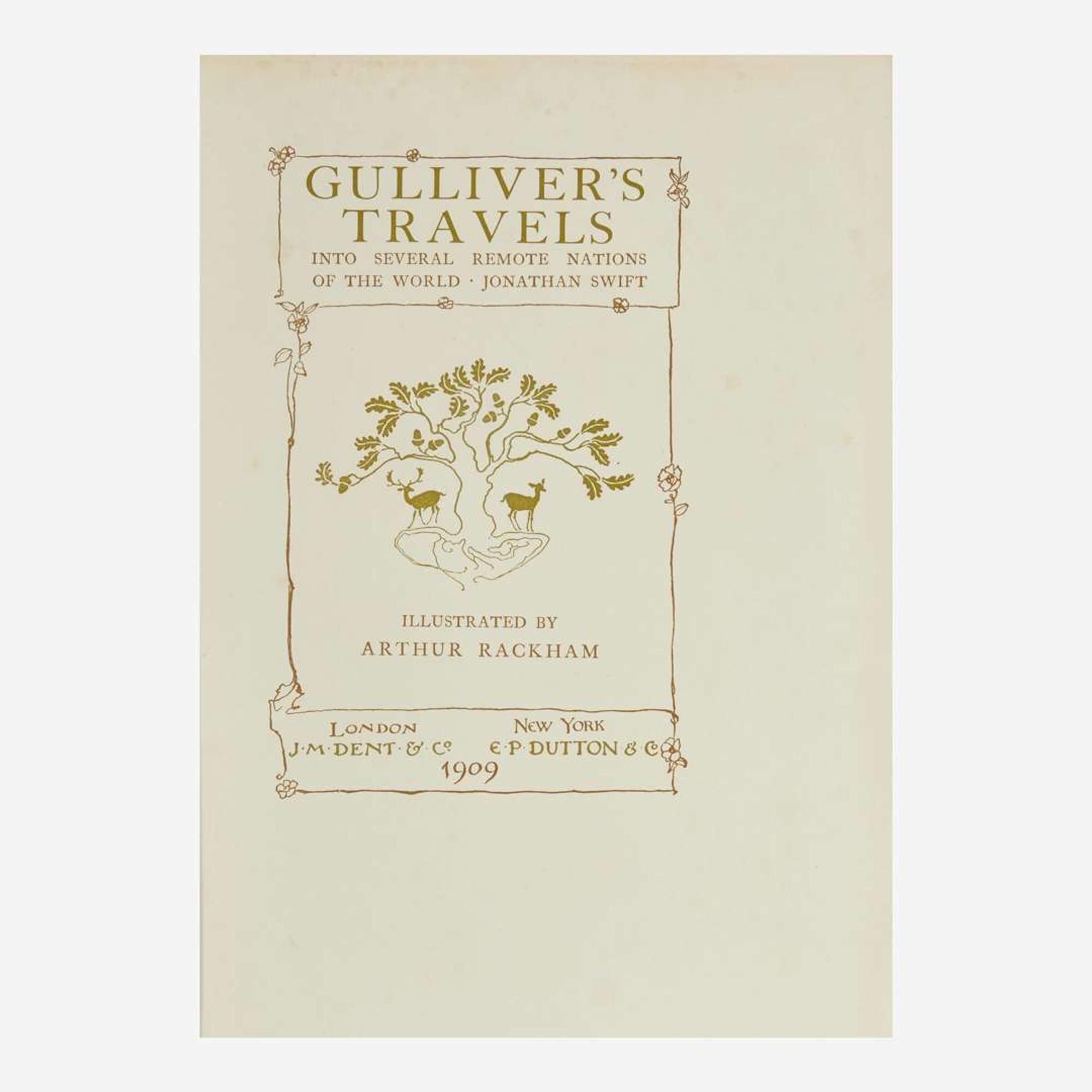[Children's & Illustrated] [Rackham, Arthur] Swift, Jonathan Gulliver’s Travels Into Several Remote Nations of the World