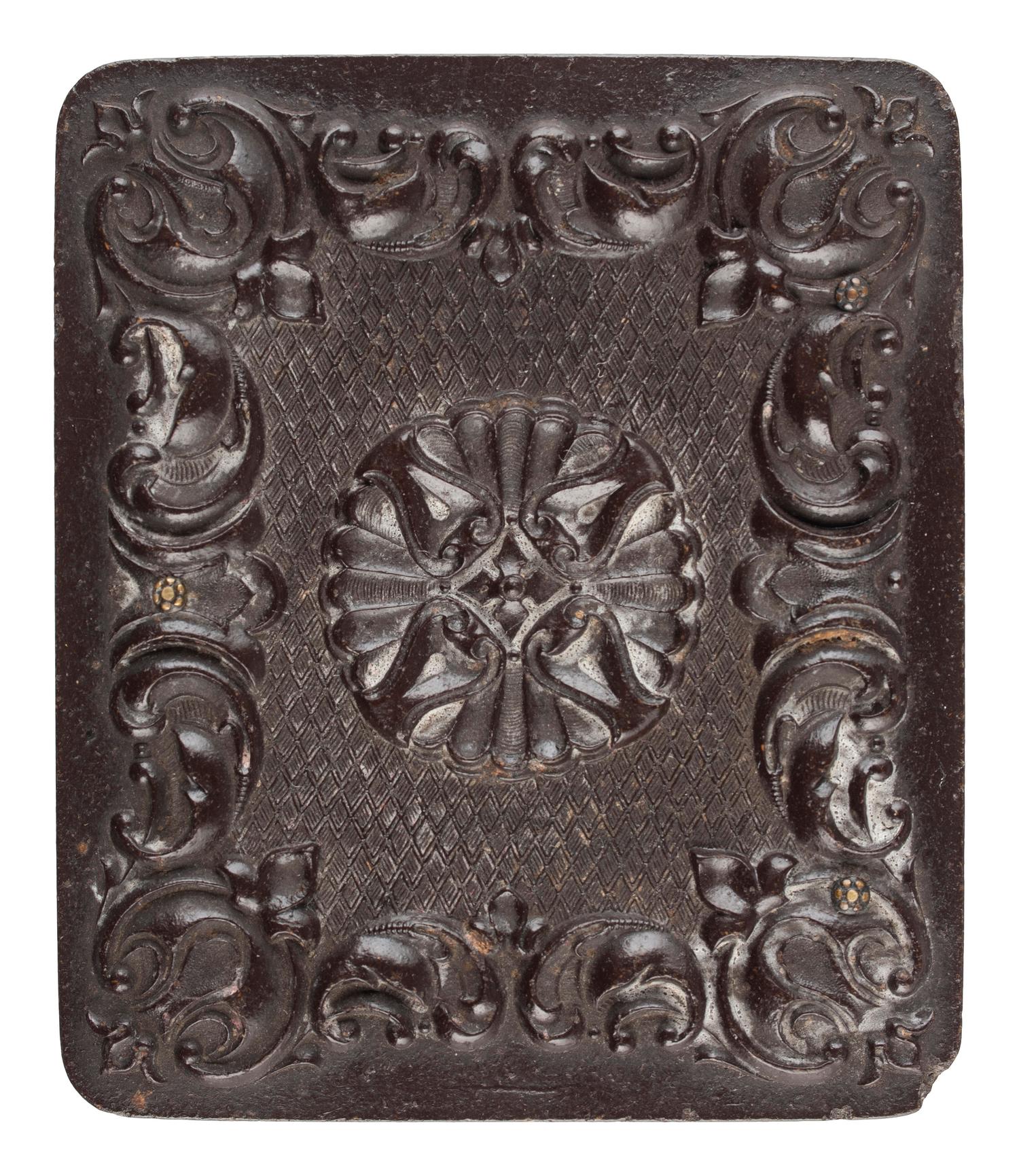 [CIVIL WAR]. Ninth plate ruby ambrotype of Confederate soldier.