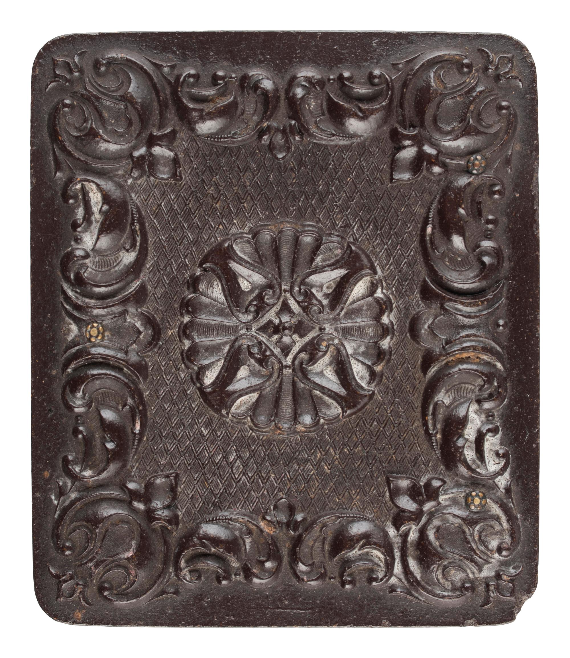 [CIVIL WAR]. Ninth plate ruby ambrotype of Confederate soldier.