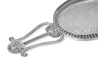 A Scottish George IV Silver Lyre Form Lemon Strainer