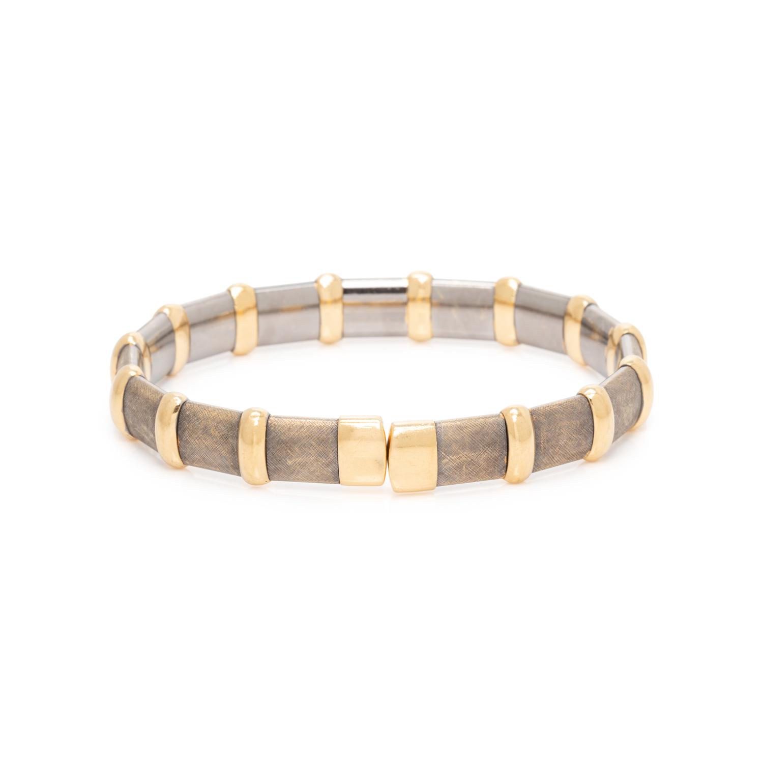 YELLOW GOLD AND DIAMOND CUFF BRACELET