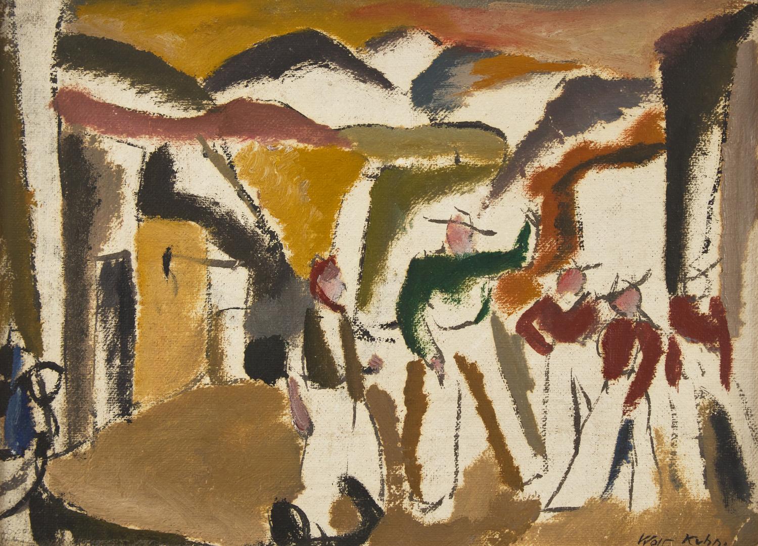 Western Town Scene , 1917