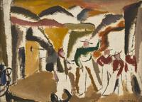 Western Town Scene , 1917