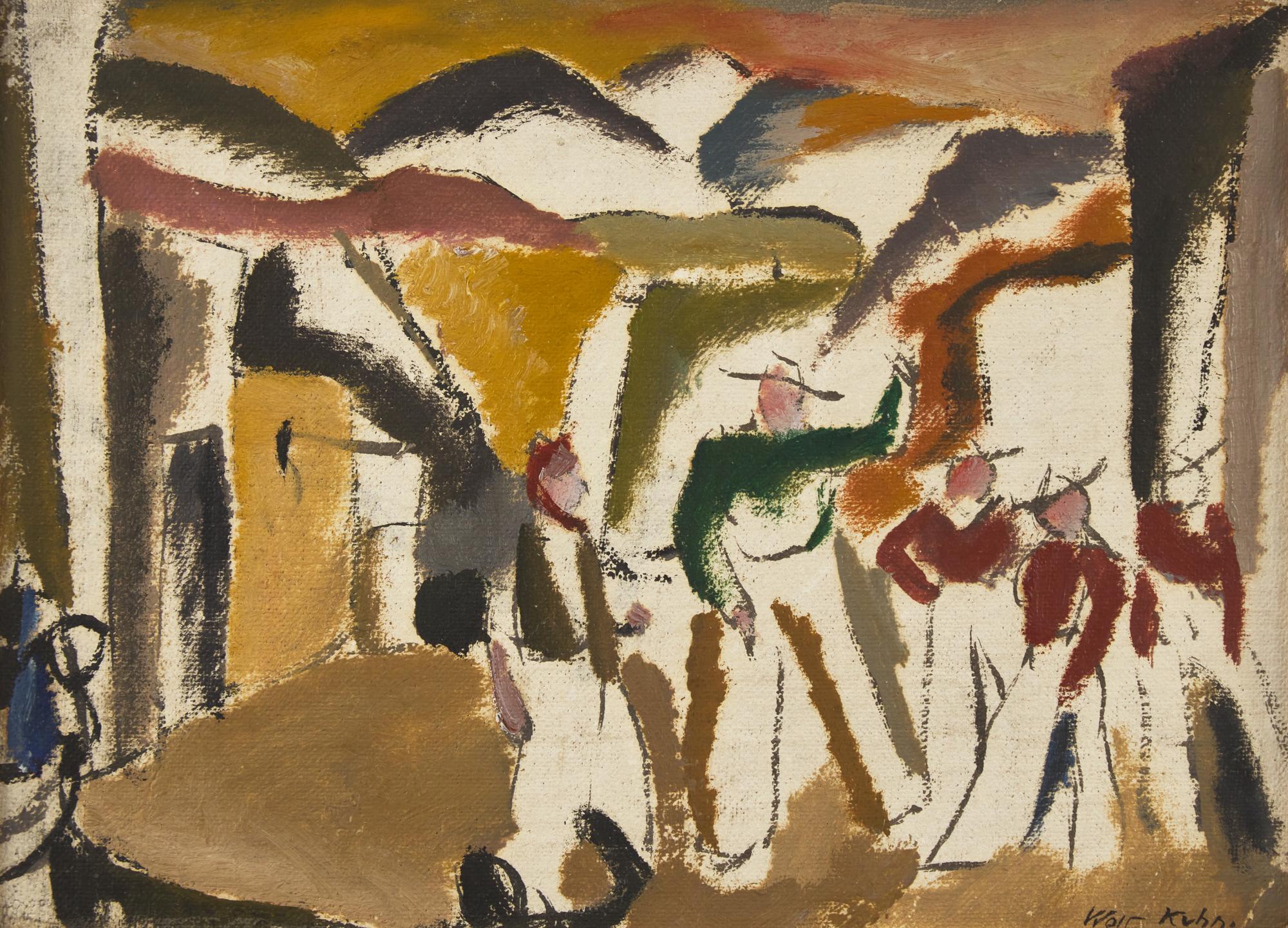 Western Town Scene , 1917