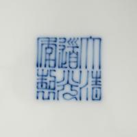 A Pair of Chinese Blue and White Porcelain 'Lotus' Plates