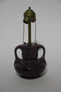 A Haeger Pottery Lamp Base Height of base 7 1/2 inches. — 1918