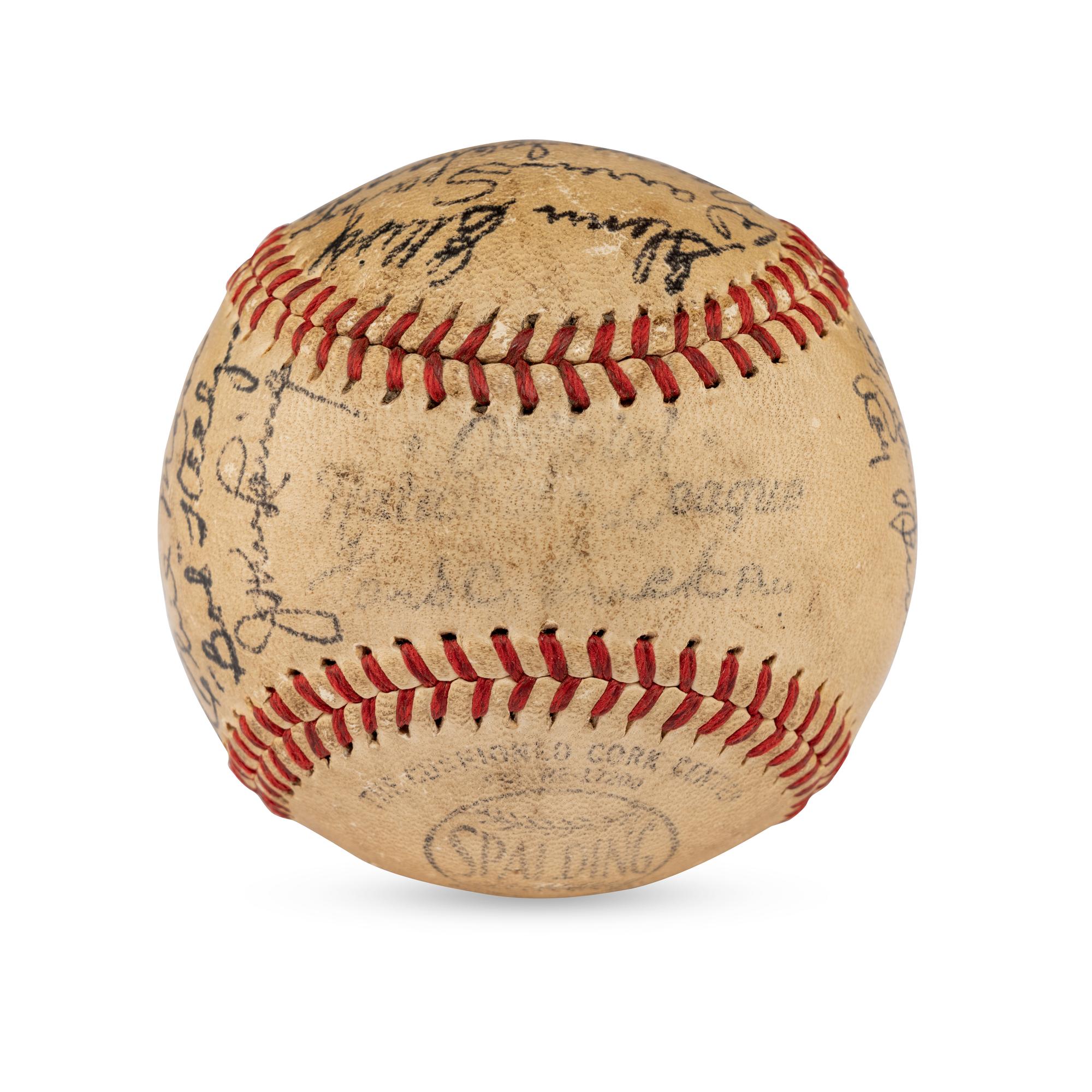 A 1947 Boston Braves Team Signed Autograph Baseball